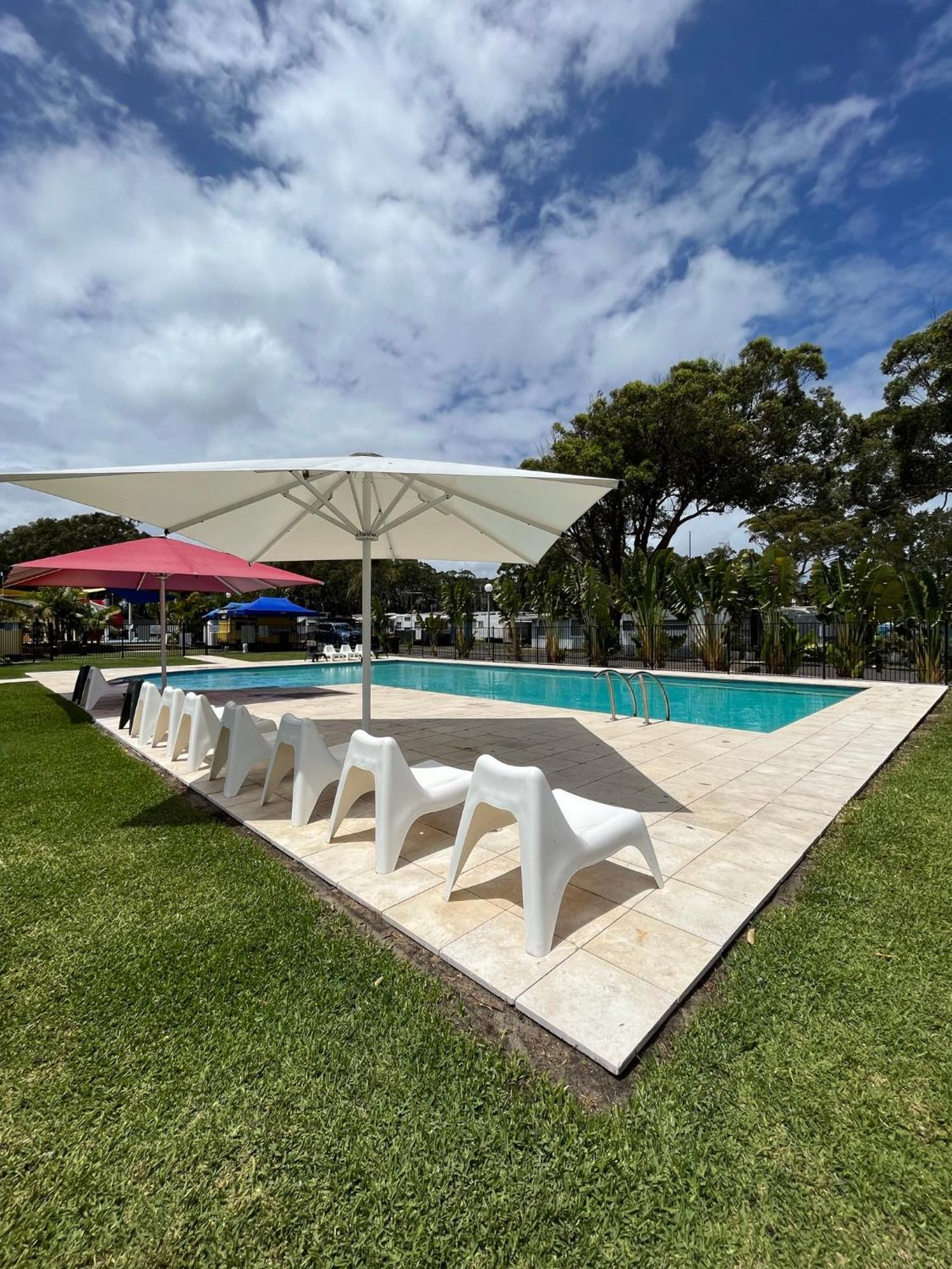 Shelly Beach Holiday Park Entrance Exterior foto